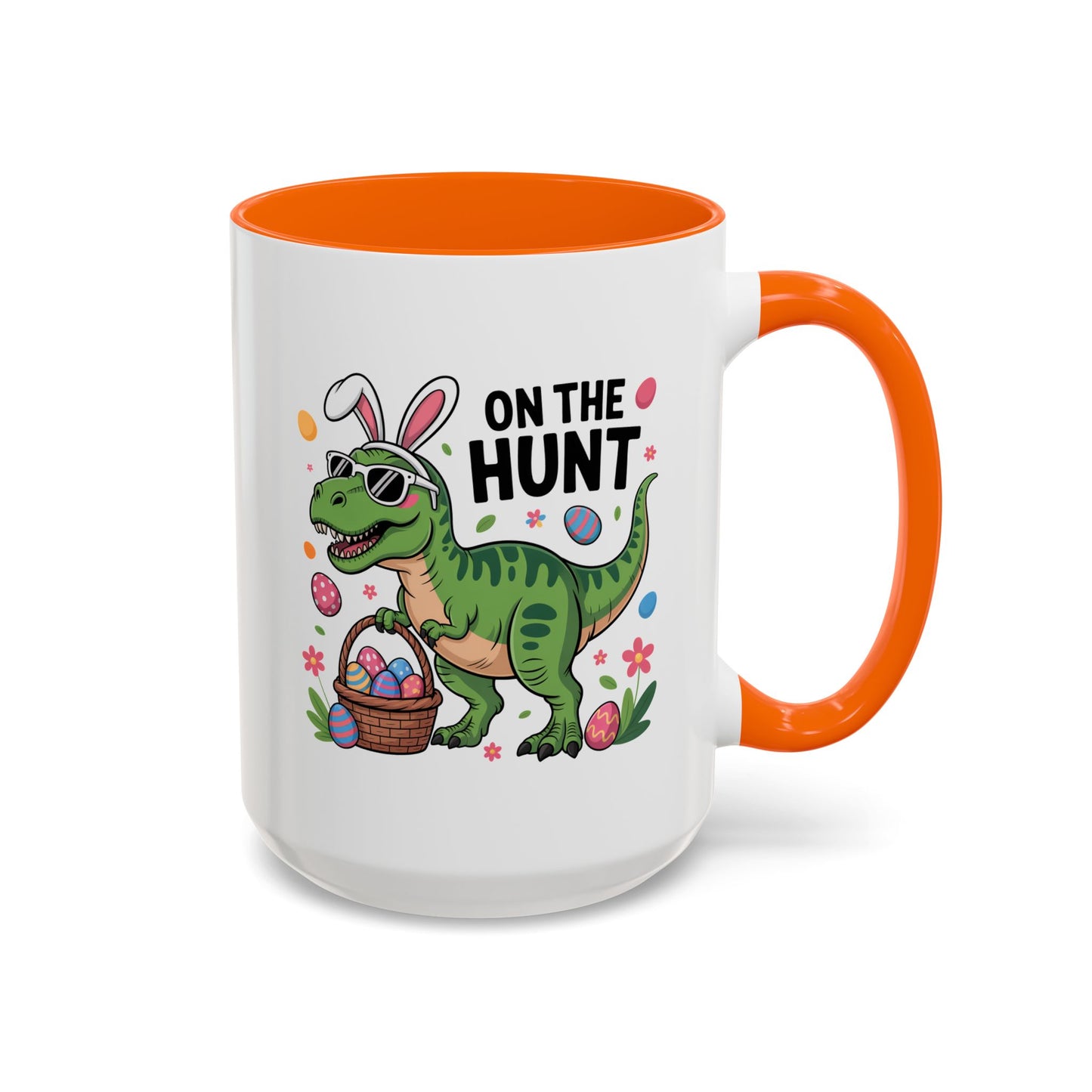Easter Mug - On The Hunt Dinosaur