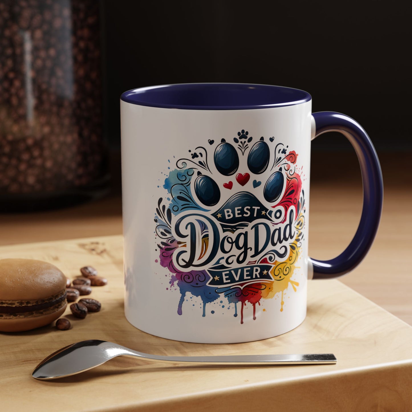 Animal Mug - Best Dog Dad Ever Paw