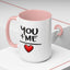 Anniversary Mug - You and Me Red Heart