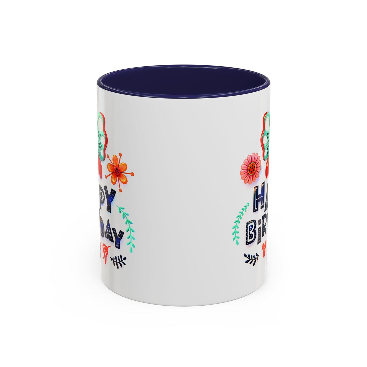 Birthday Mug - Butterfly Flowers