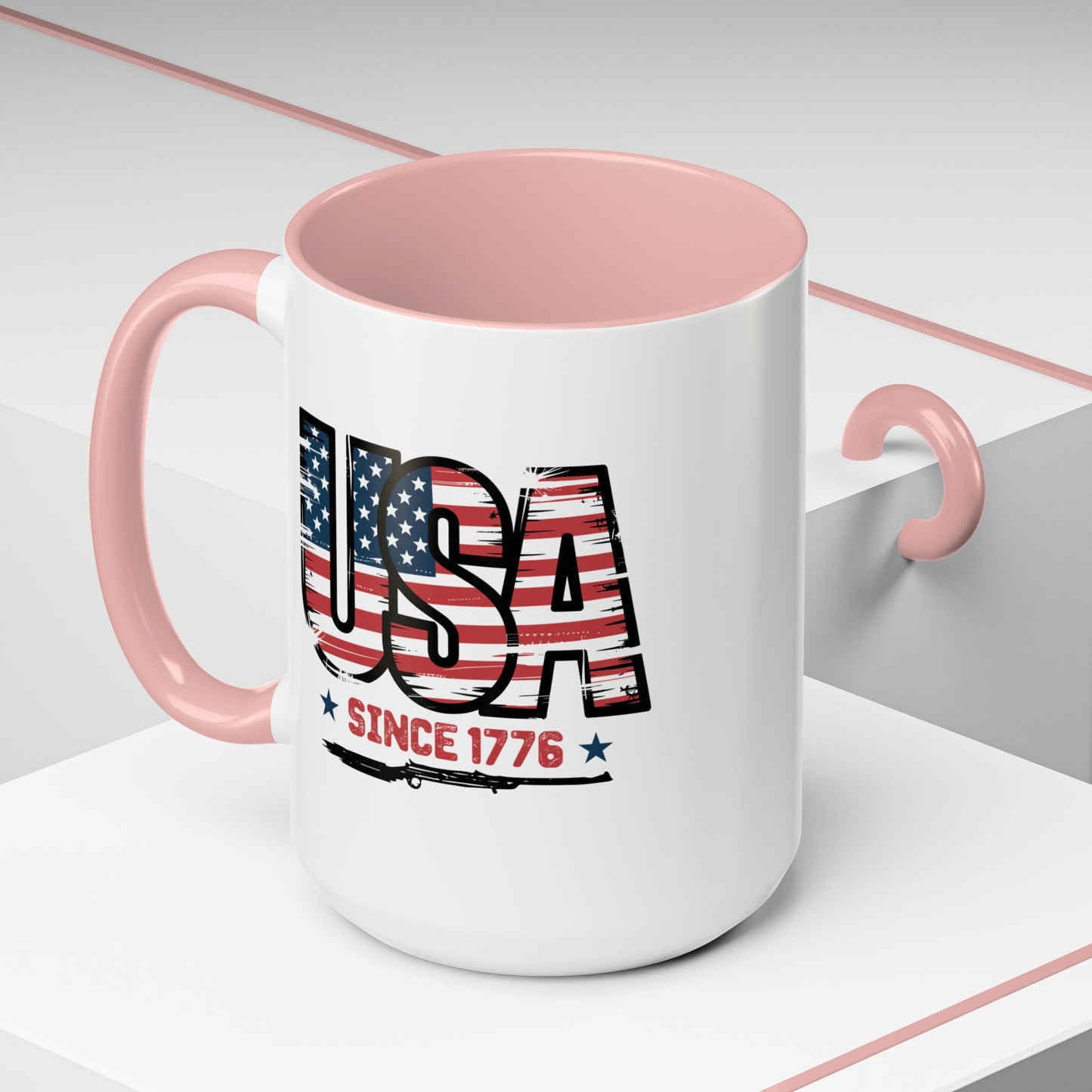 4th of July Mug - USA Since 1776 Gun
