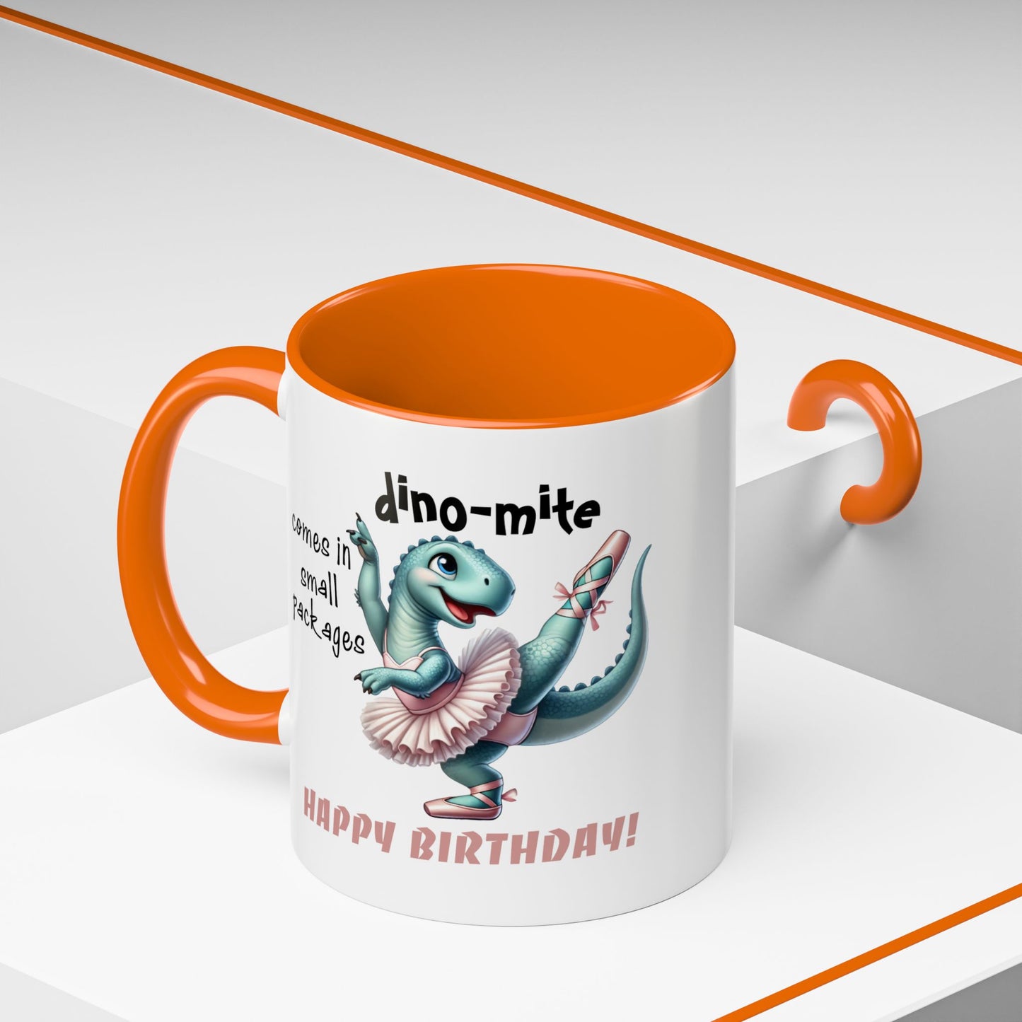 Birthday Mug - Dino-mite (Girl)