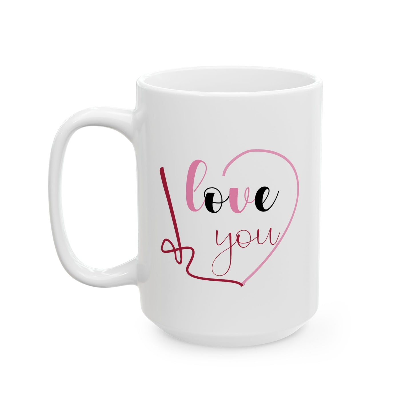 Valentine's Day Mug - I Love You Written
