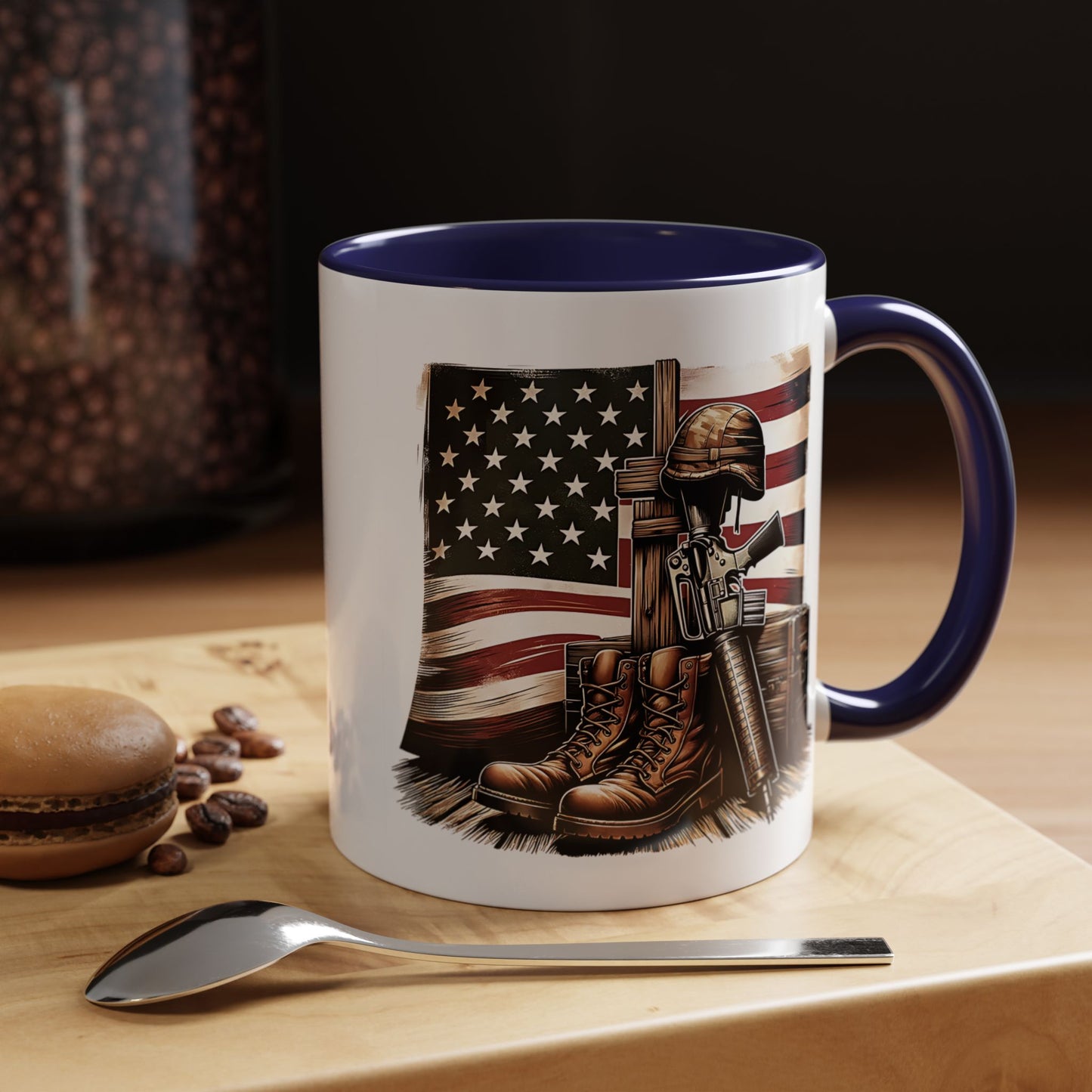 4th of July Mug - Fallen Soldier Boots Flag 3