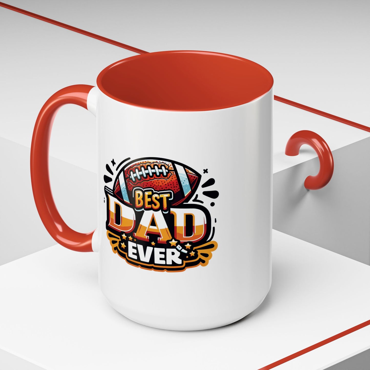 Father's Day Mug - Best Dad Ever Football