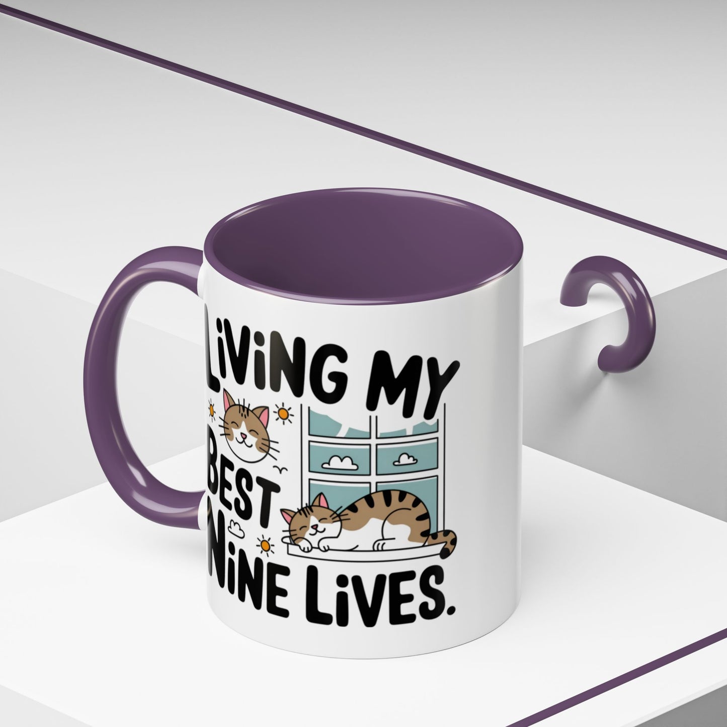 Animal Mug - Living My Best Nine Lives