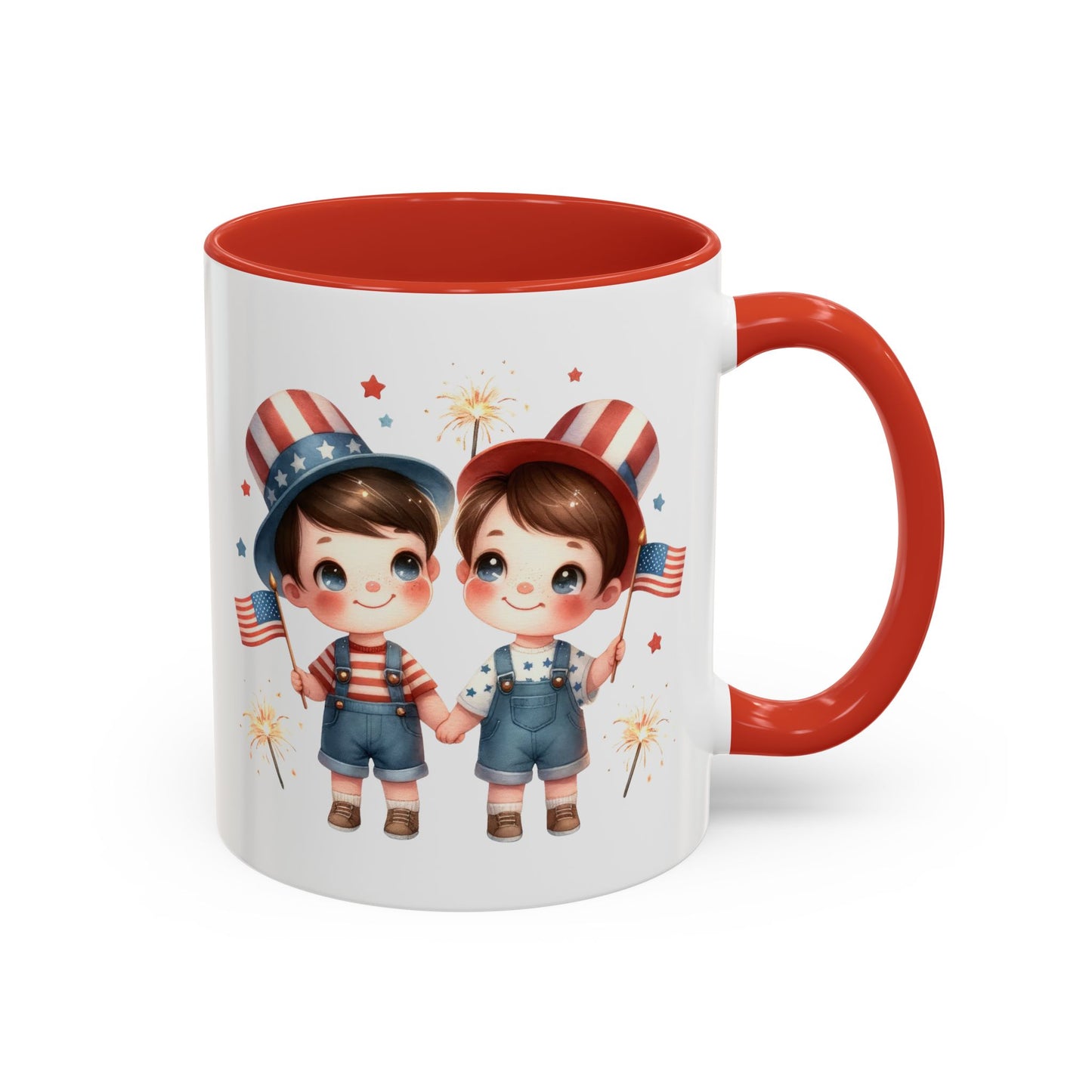 4th of July - American Boys Flags 2