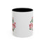 Christmas Mug - Merry Christmas Green & Red Text Tree Snowflakes Presents