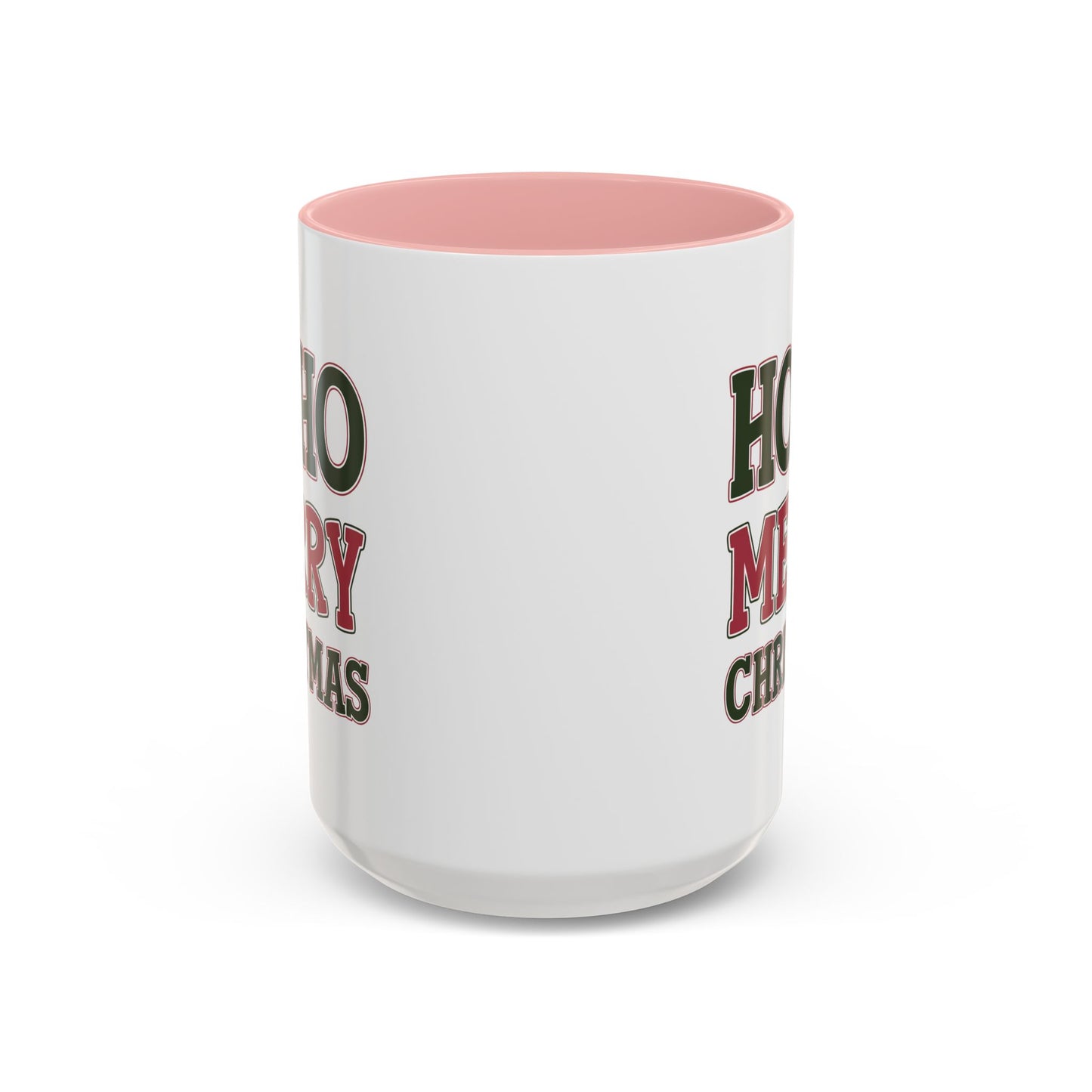 Christmas Mug - Ho Ho Ho Merry Christmas Red & Green Text 4