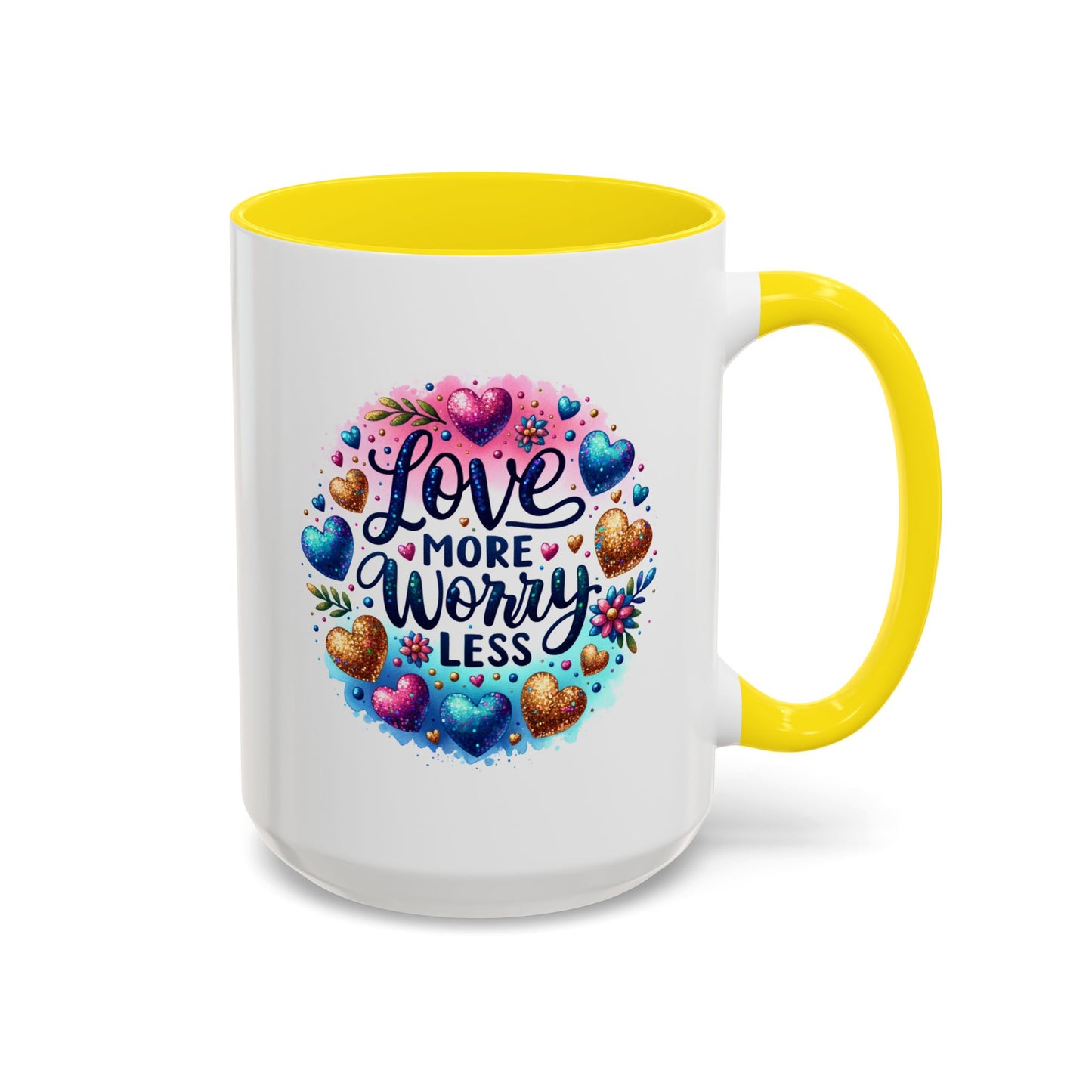 Wellness Mug - Love More Worry Less Circle