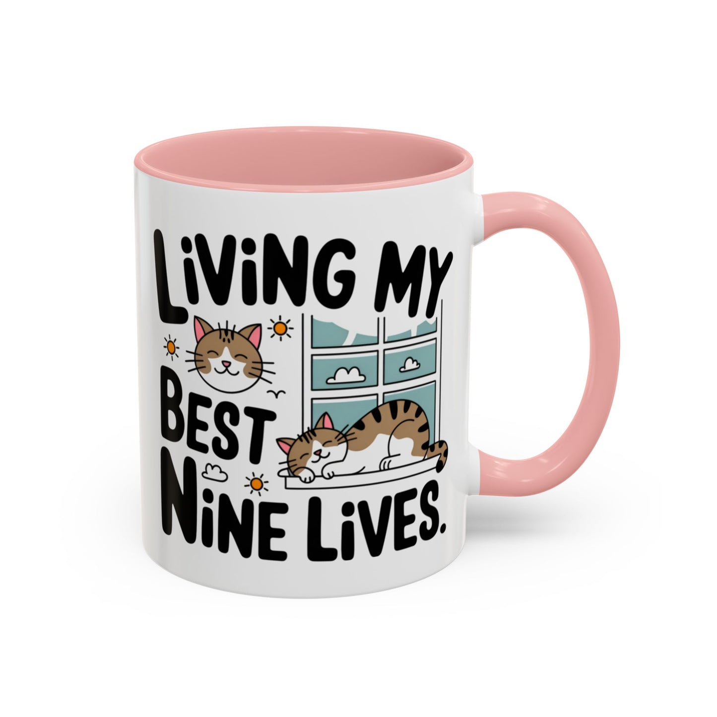Animal Mug - Living My Best Nine Lives
