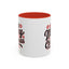 Christmas Mug - Merry Christmas Black Red & White Baseball Text