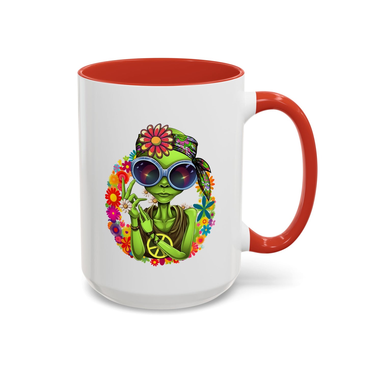 Alien Mug - Peace Hippy Alien