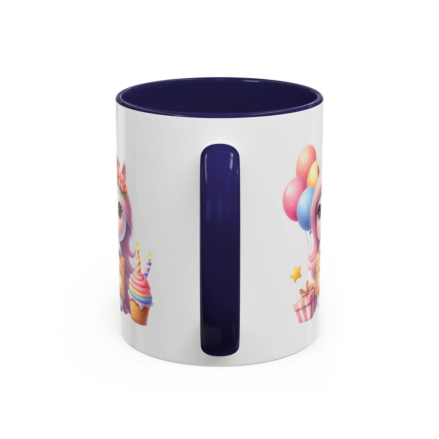 Birthday Mug - Girl Unicorn Happy Birthday Sign 2