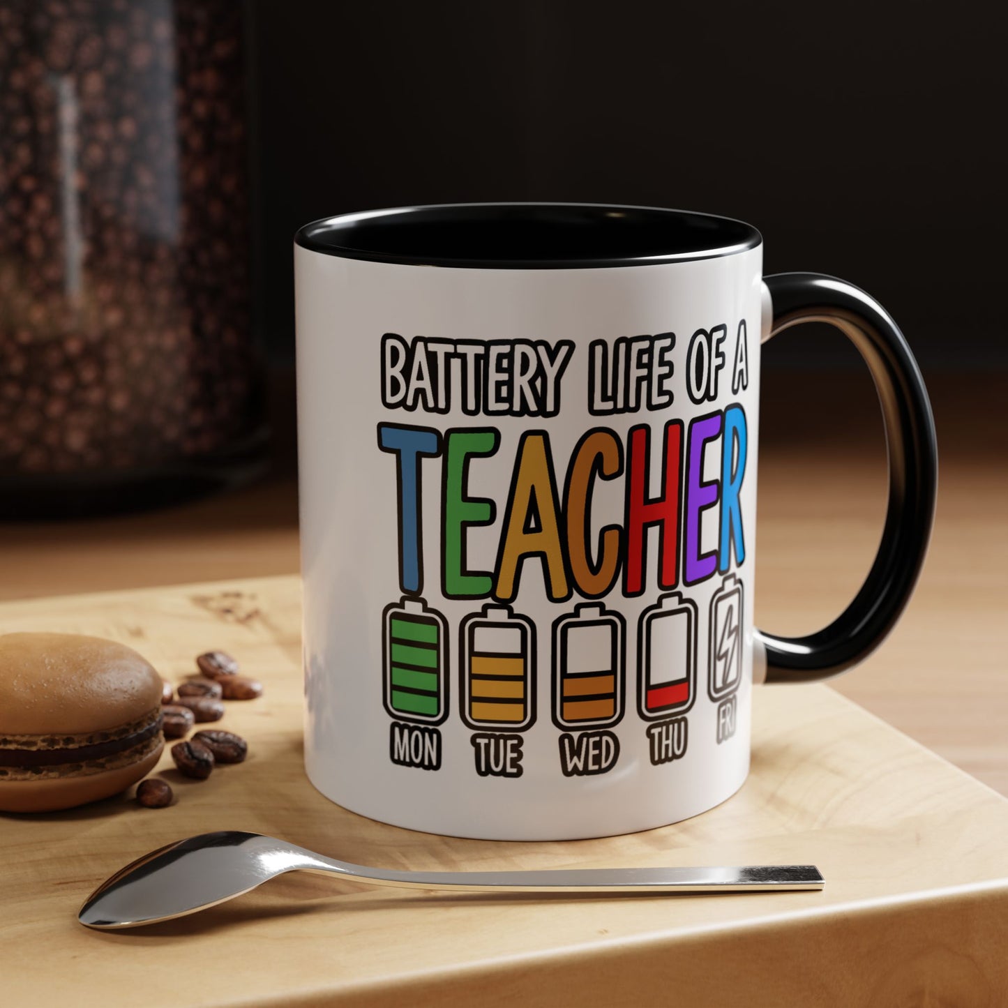 Office Mug - Battery Life of a Teacher