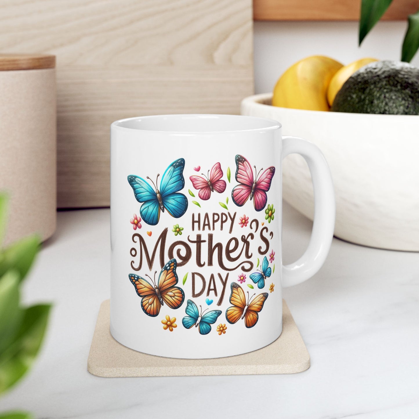 Mother's Day Mug - Happy Mother's Day Butterflies