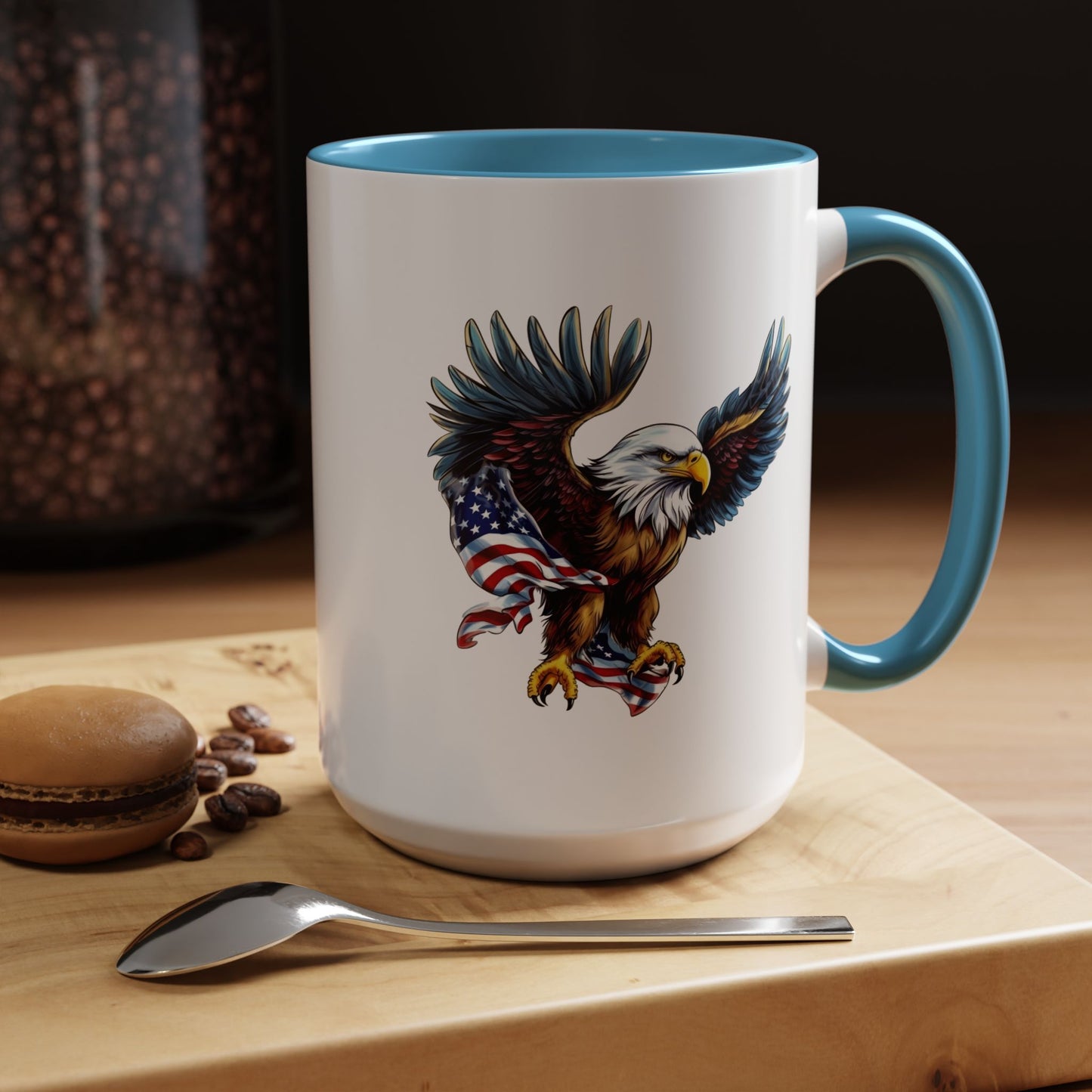 4th of July Mug - American Bald Eagle Flag 7