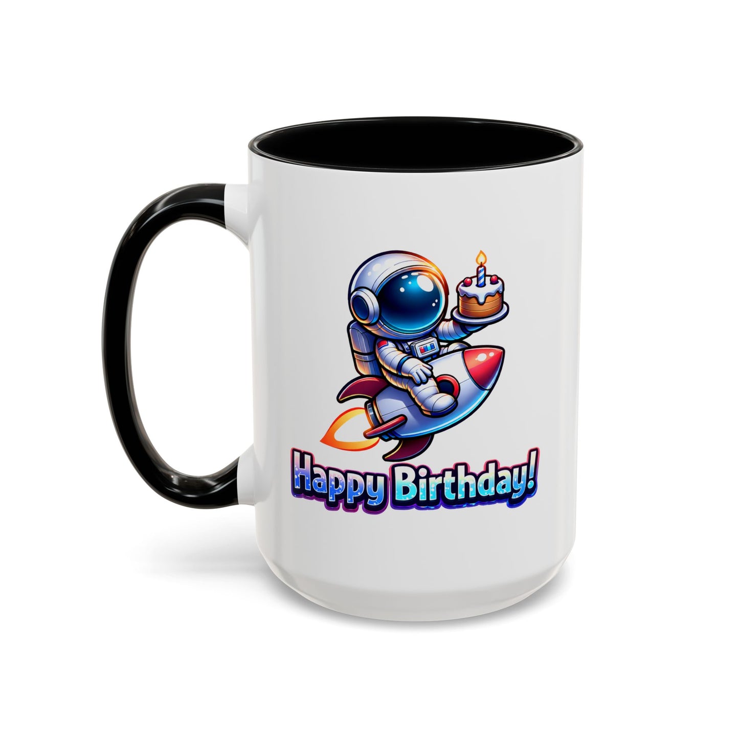 Birthday Mug - Astronaut Rocket