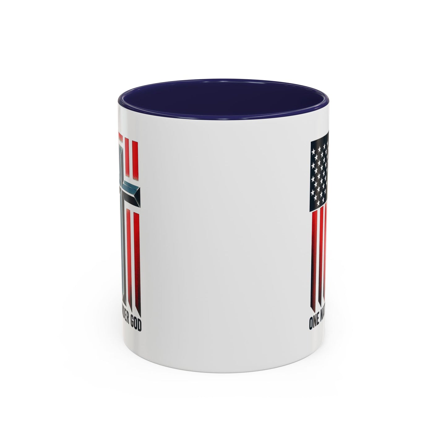 Religious Mug - One Nation Flag Cross
