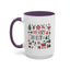 Christmas Mug - Merry Christmas Red White & Green Text Collage