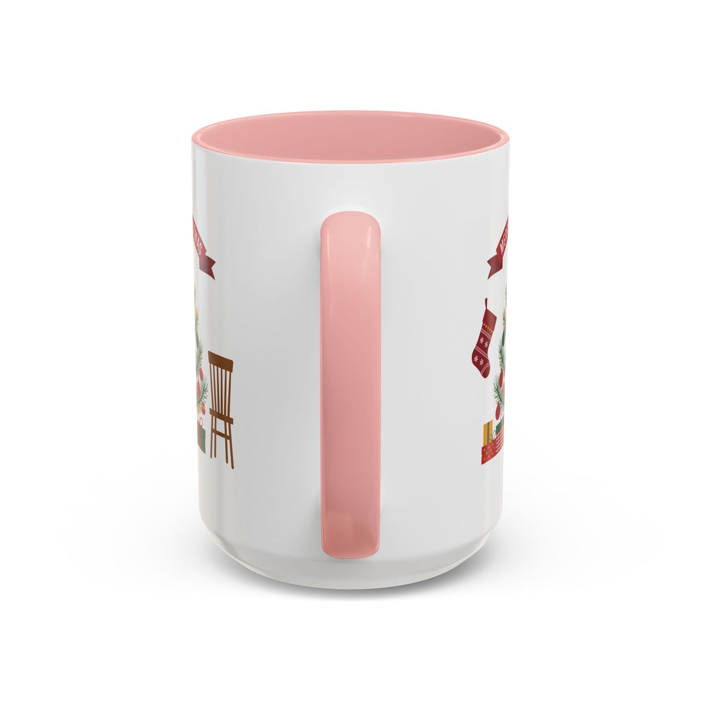 Christmas Mug - Merry Christmas Banner Tree Presents