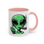 Adult Mug - Green Alien Fuck You Human