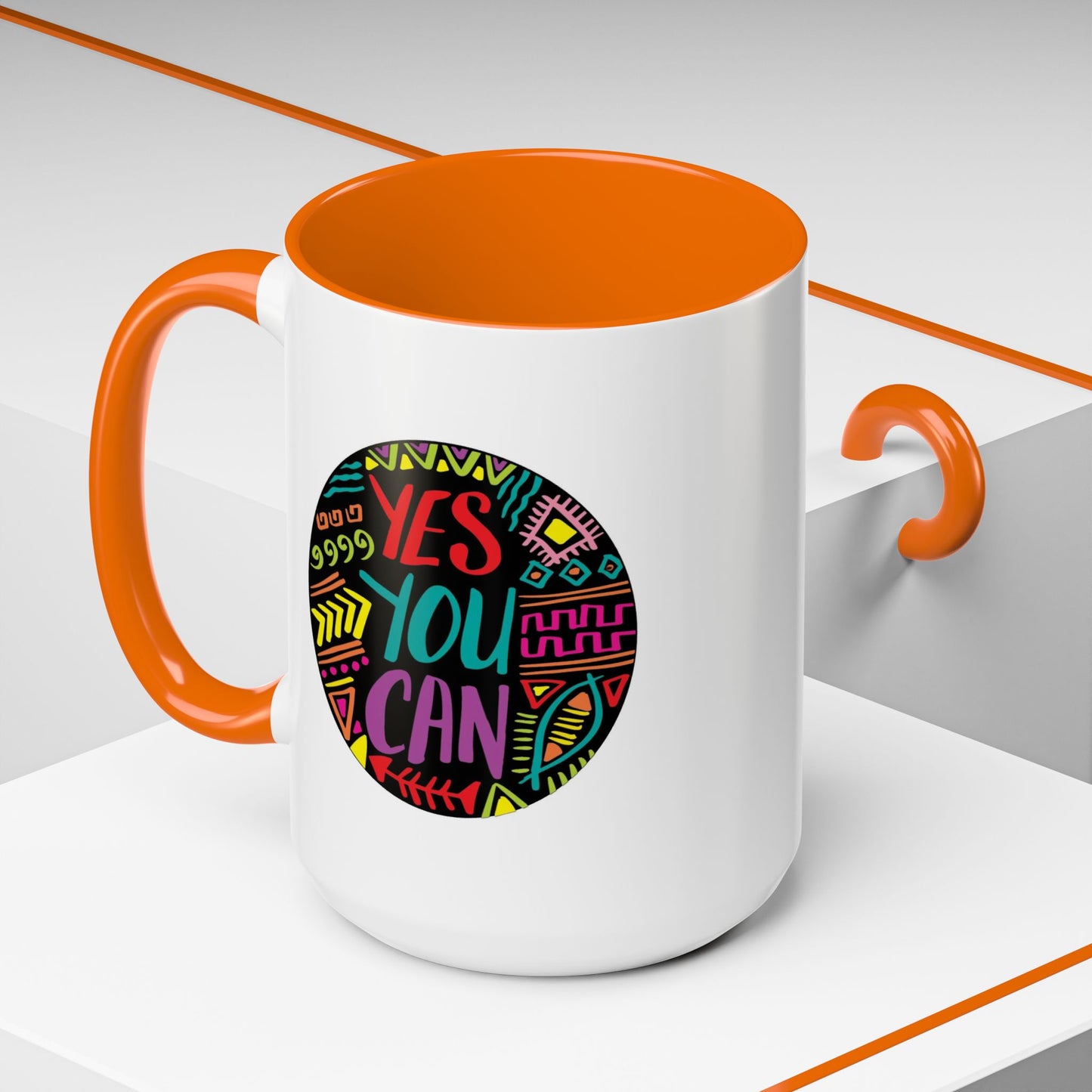 Motivation Mug - Yes You Can Badge