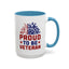 4th of July Mug - Proud to Be a Veteran Sunflower