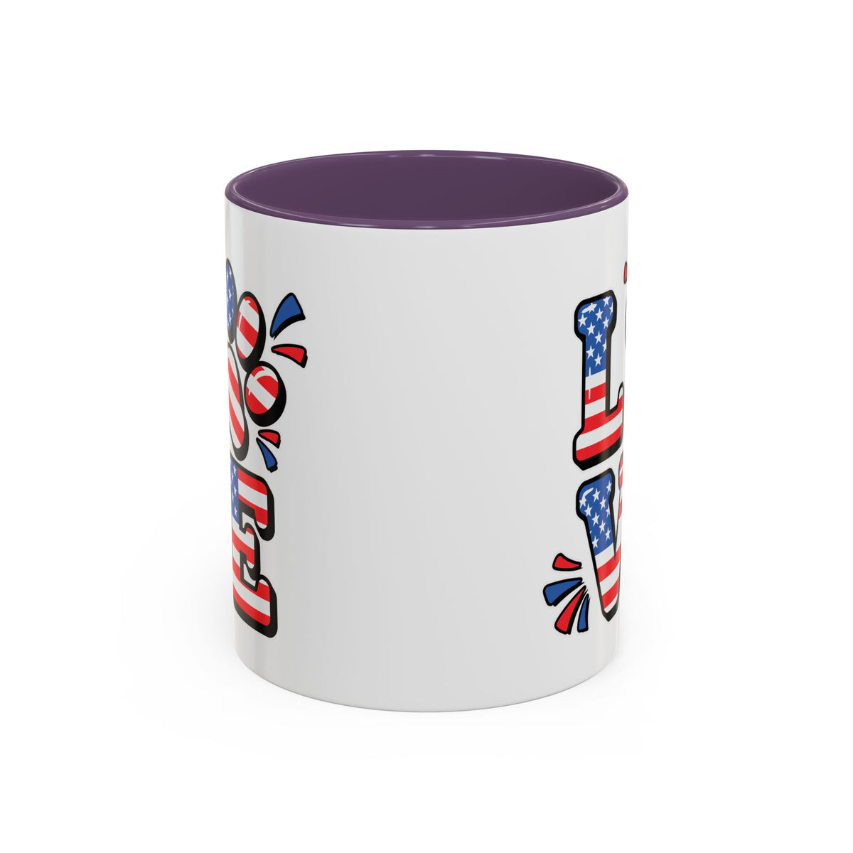 4th of July Mug - Animal Love USA Flag