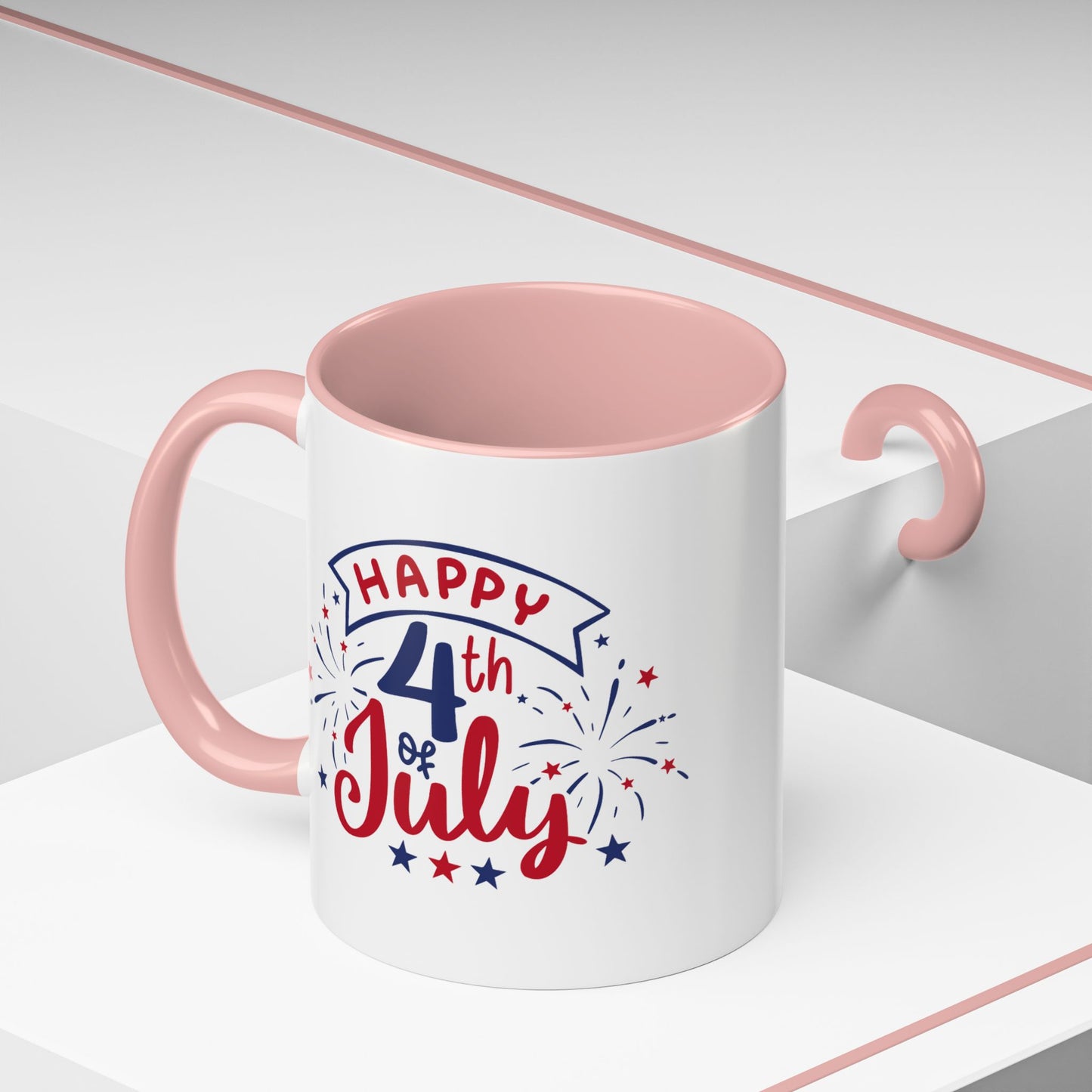 4th of July Mug - Happy 4th of July Fireworks